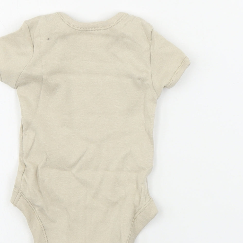 George  Baby Beige   Babygrow One-Piece Size 0-3 Months