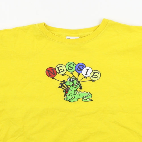Fruit of the Loom  Boys Yellow   Basic T-Shirt Size 12-13 Years