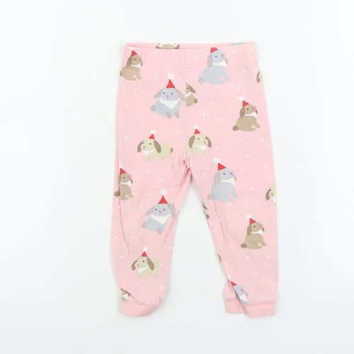 Marks and Spencer  Girls Pink   Sweatpants Trousers Size 2 Years