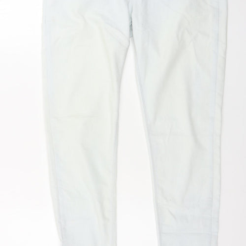 Denim & Co. Womens Green   Skinny Jeans Size 14 L32 in