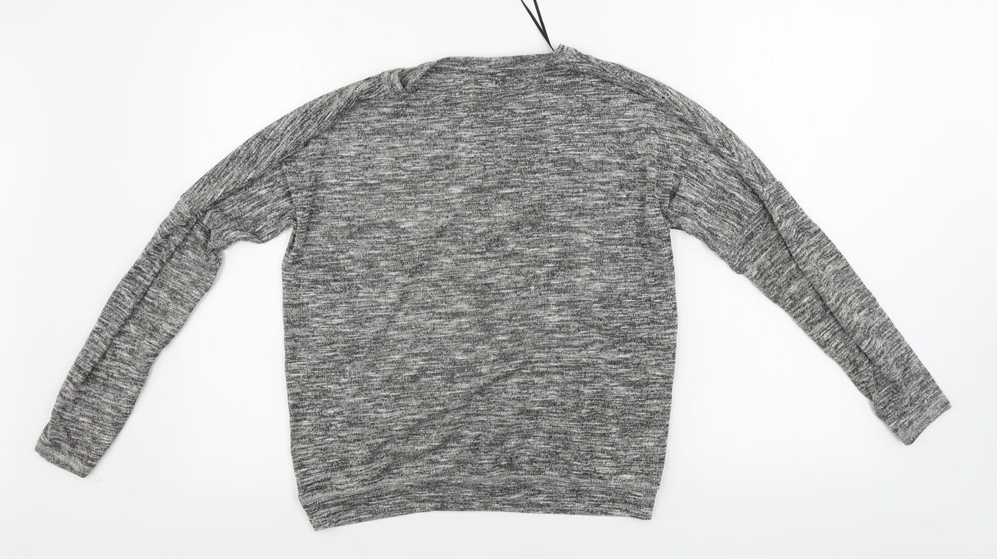 H&M  Girls Grey   Pullover Jumper Size 12-13 Years