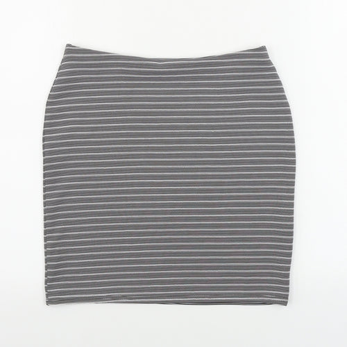 inocence Womens Grey Striped  Bandage Skirt Size 12
