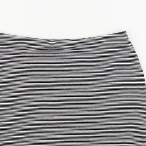 inocence Womens Grey Striped  Bandage Skirt Size 12