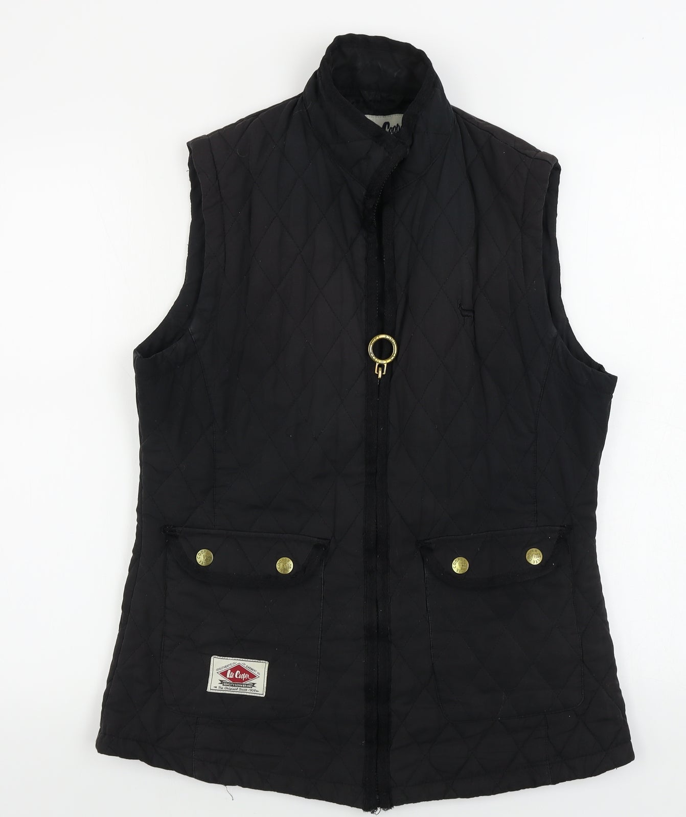 Lee Cooper  Womens Black   Gilet Coat Size 16