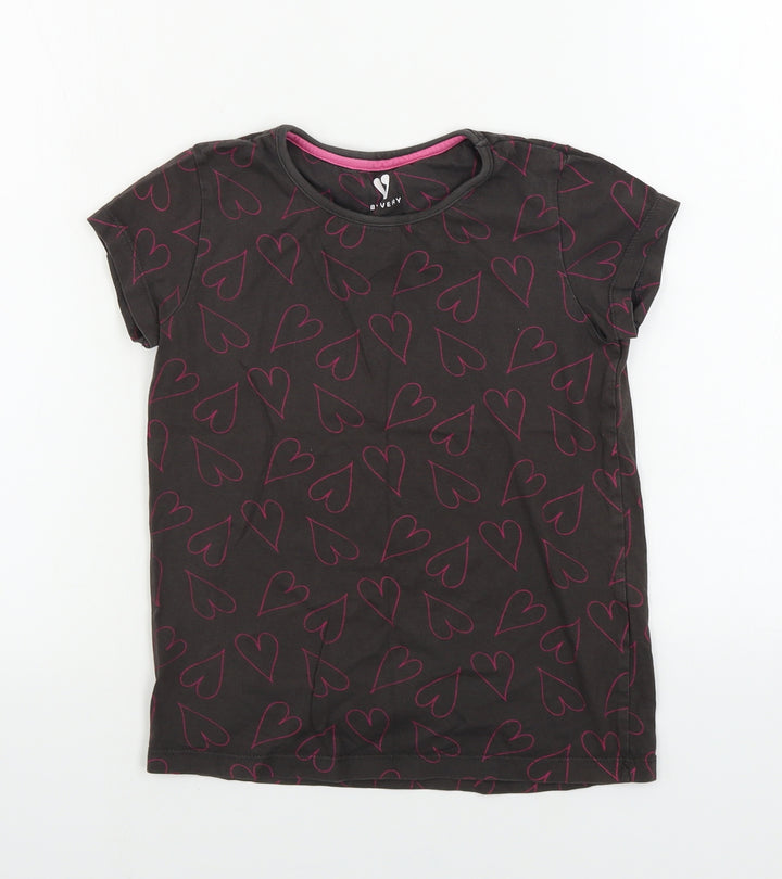 Very  Girls Brown   Basic T-Shirt Size 9 Years