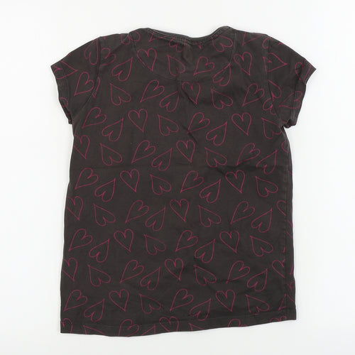 Very  Girls Brown   Basic T-Shirt Size 9 Years