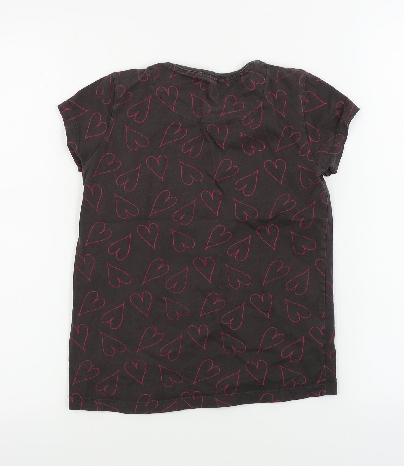 Very  Girls Brown   Basic T-Shirt Size 9 Years