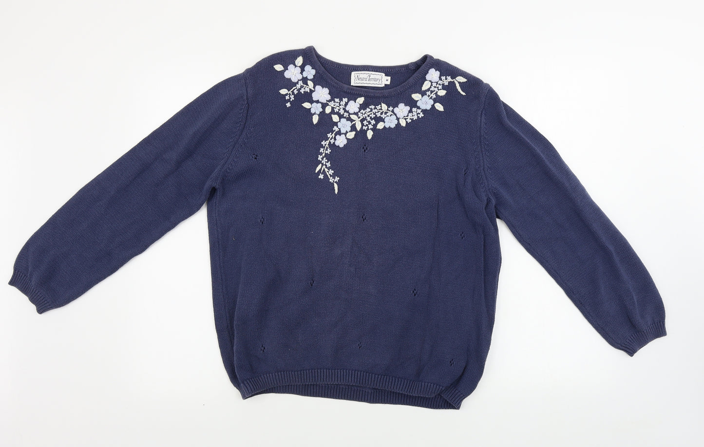 Neutral Territory  Womens Blue   Pullover Jumper Size M