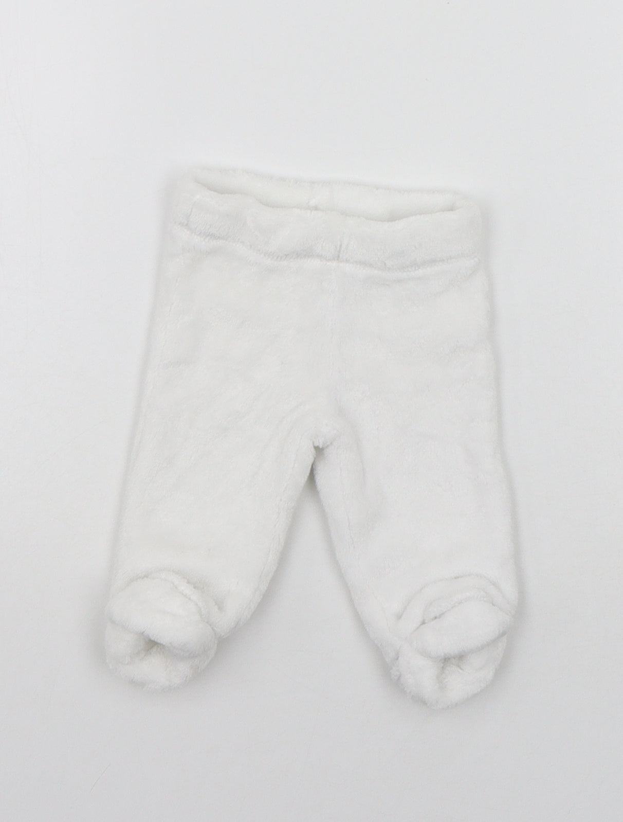 F&F Girls White   Jogger Trousers Size 0-3 Months