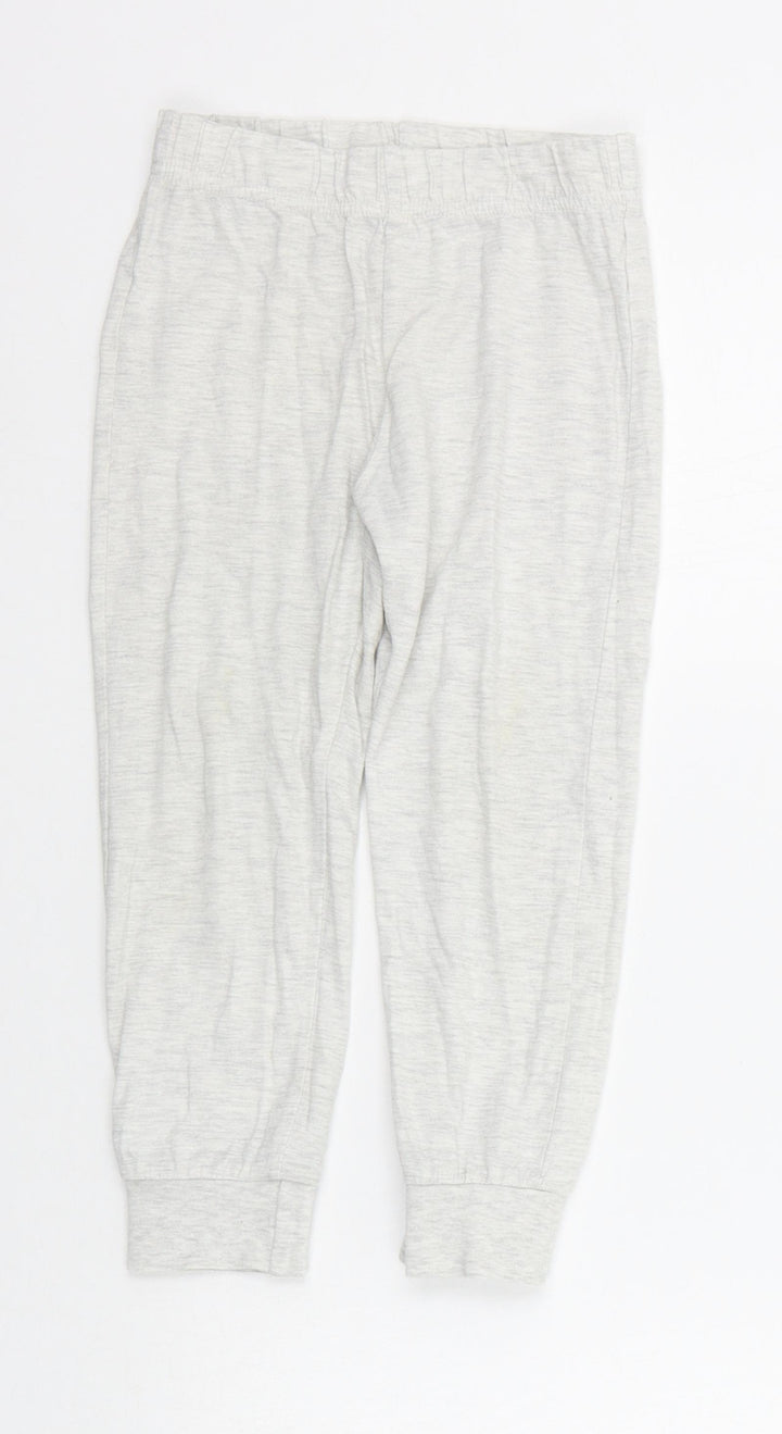 Disney Girls Grey Solid Top Pyjama Pants Size 3-4 Years