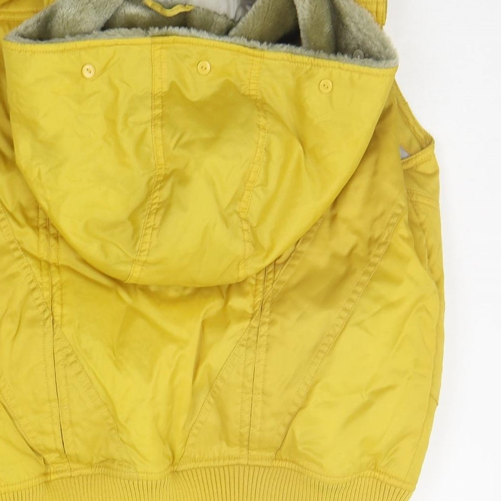 NEXT Womens Yellow   Gilet Coat Size 12