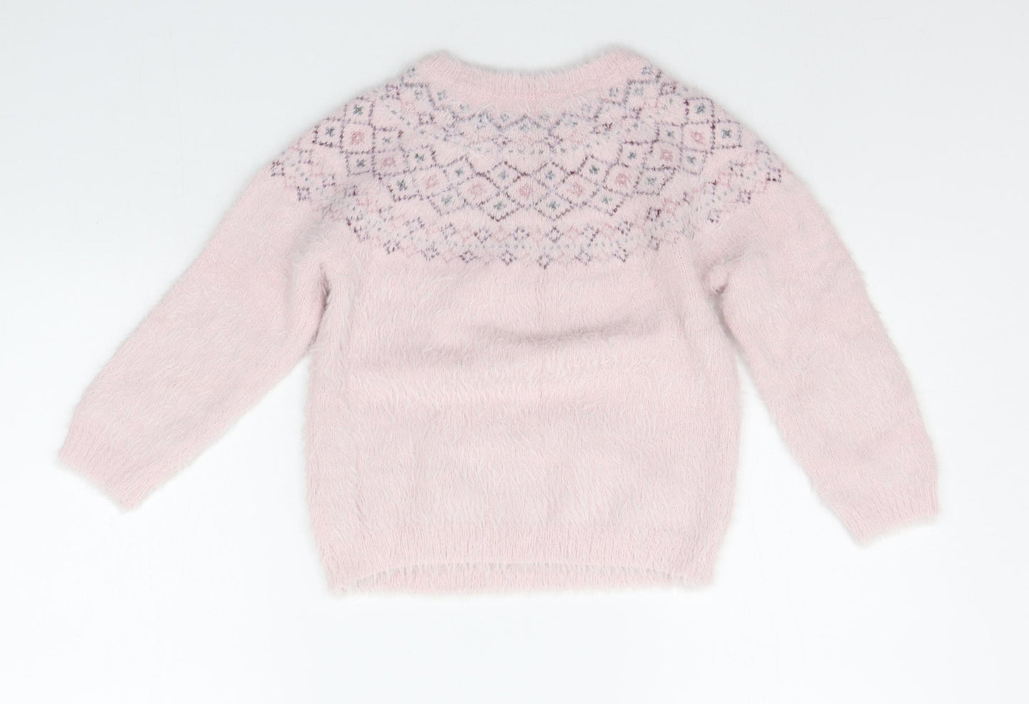 Primark Girls Pink   Pullover Jumper Size 6-7 Years
