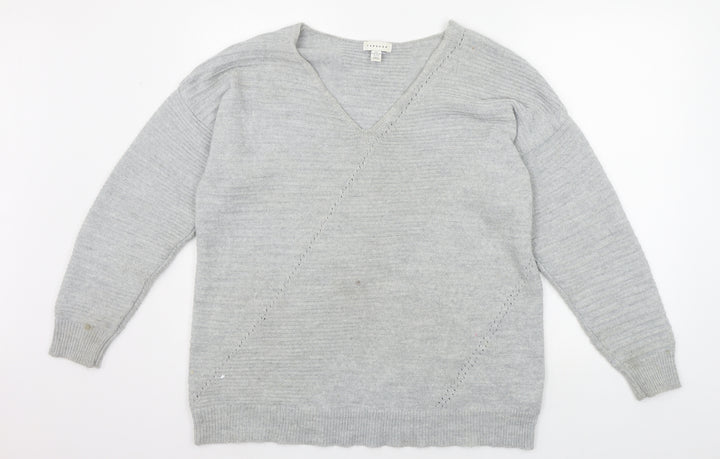 Topshop Womens Black Pullover Jumper Size S
