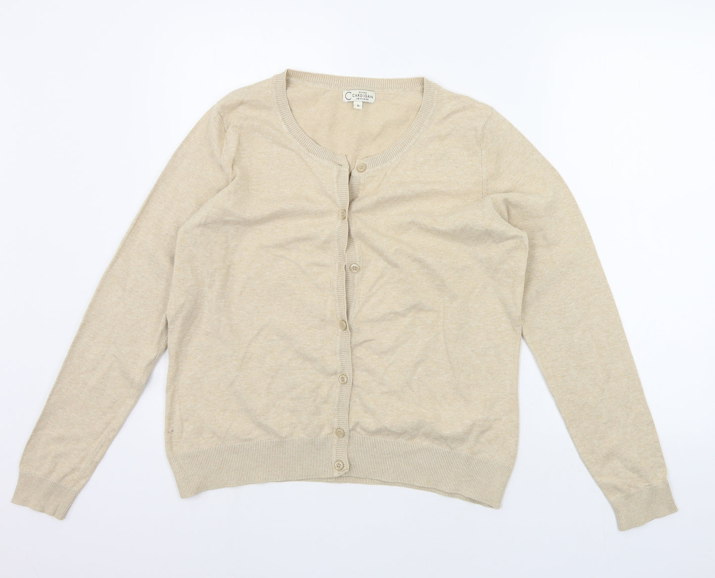 New Look Womens Beige   Cardigan Jumper Size 16