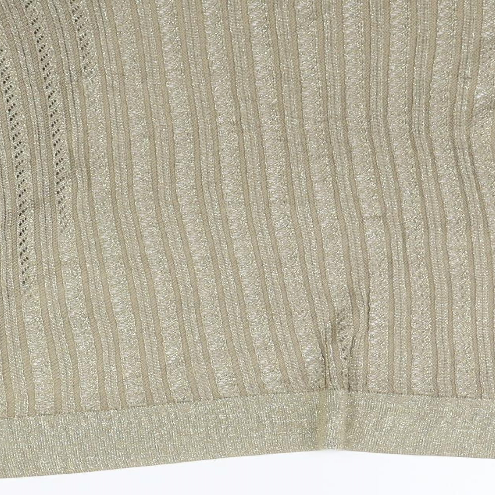 LAVITTA Womens Gold   Cardigan Jumper Size L