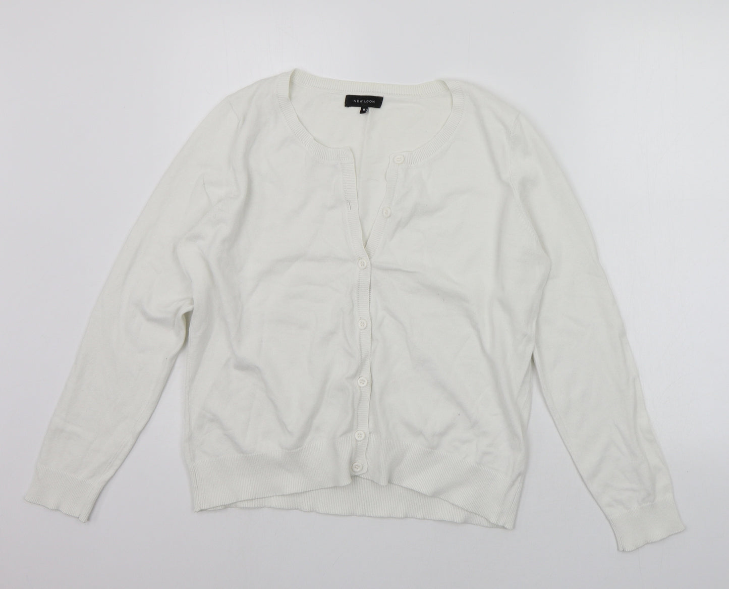 New Look Womens White   Cardigan Jumper Size 16