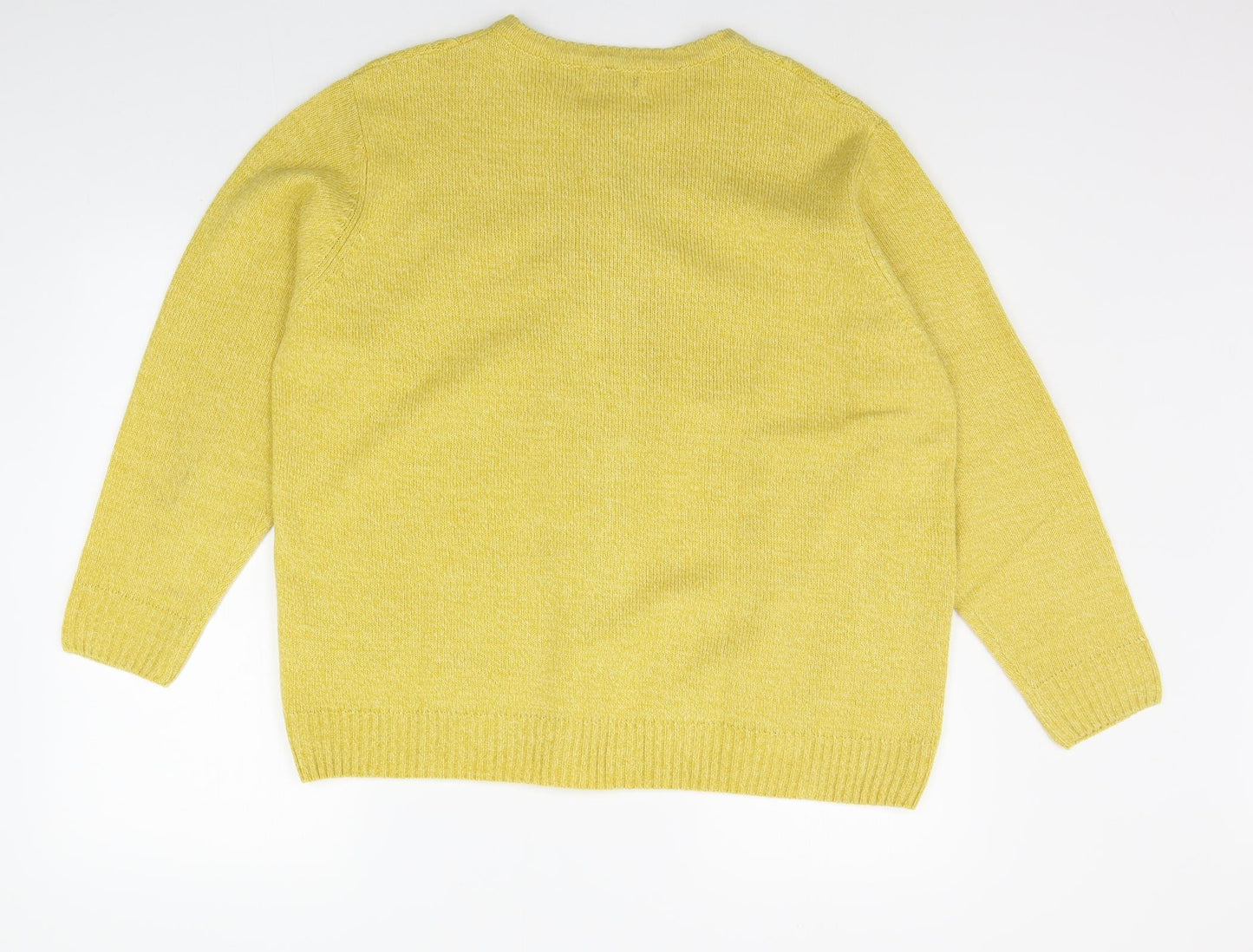 EWM Womens Yellow   Cardigan Jumper Size XL