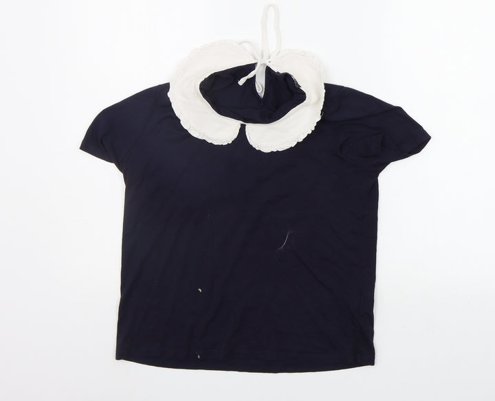 Marks and Spencer Girls Blue   Basic T-Shirt Size 10 Years