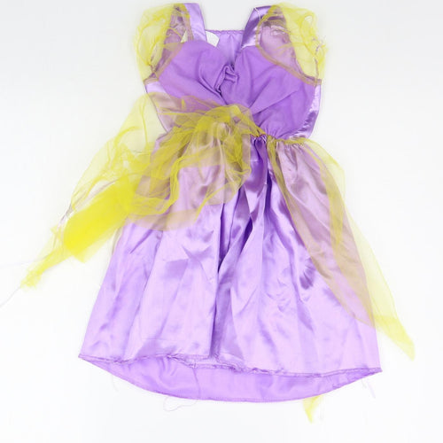 Preworn Girls Purple   A-Line  Size 3 Years  - Sequin detail