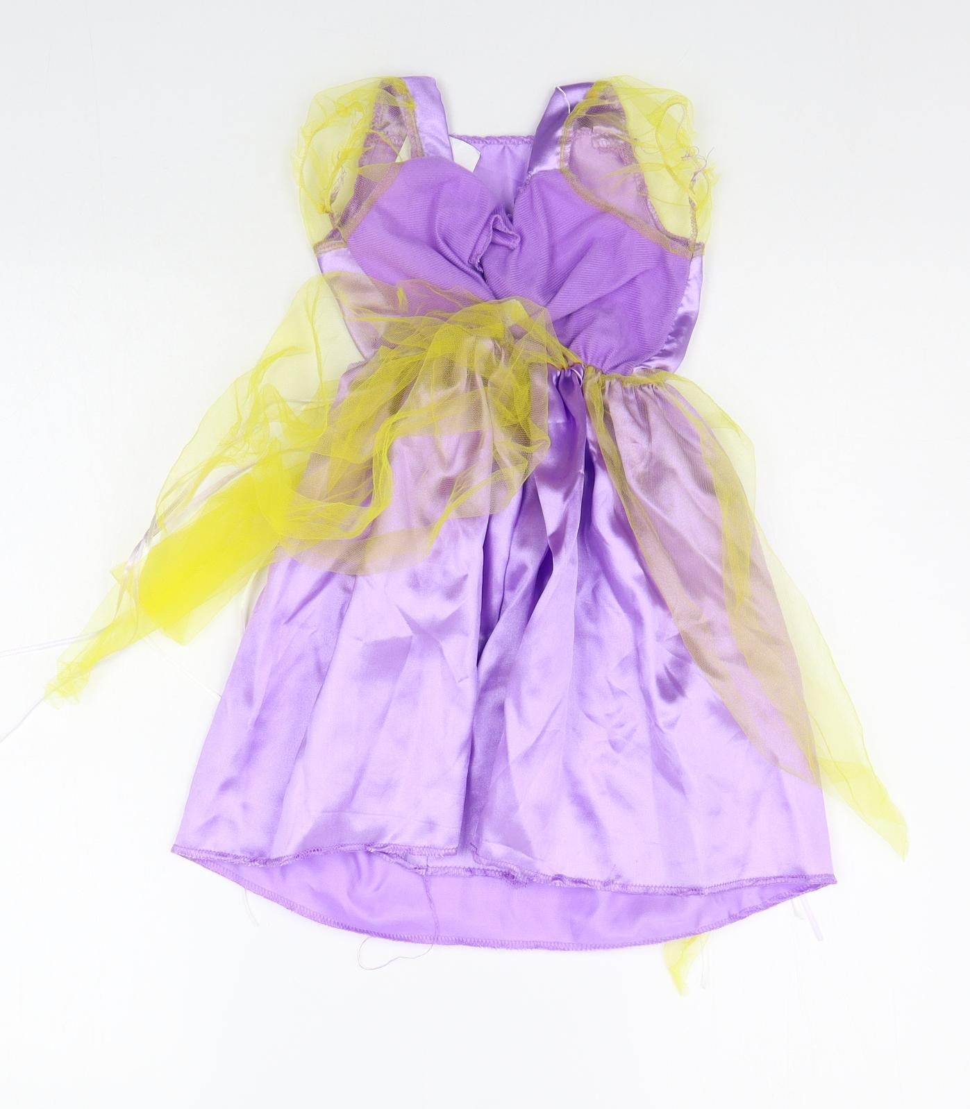 Preworn Girls Purple   A-Line  Size 3 Years  - Sequin detail