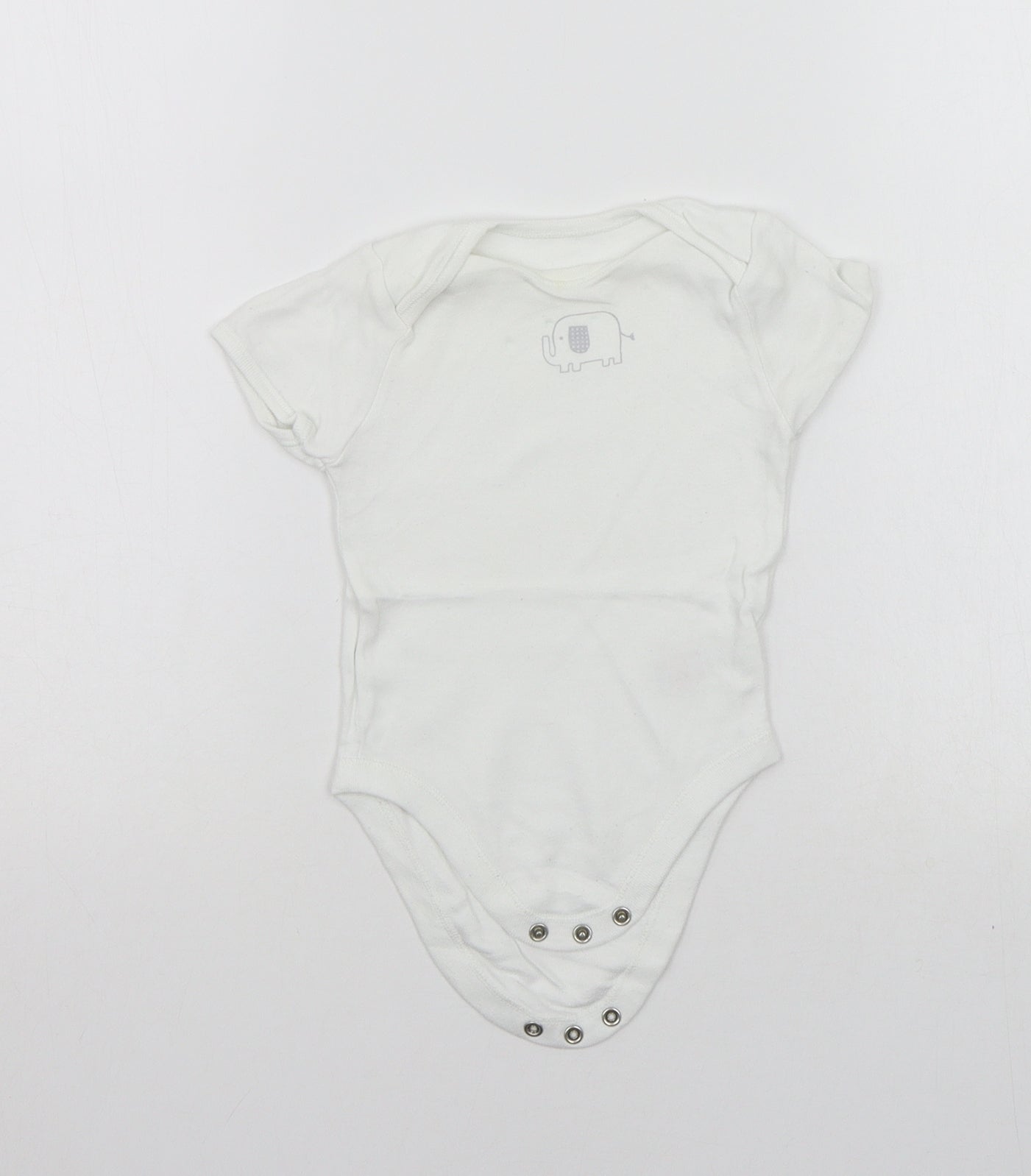 F&F Baby White   Babygrow One-Piece Size 6-9 Months
