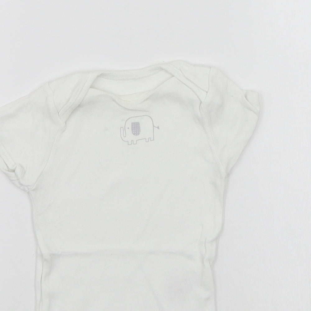 F&F Baby White   Babygrow One-Piece Size 6-9 Months