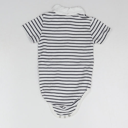 H&M Baby Black Striped  Babygrow One-Piece Size 9-12 Months