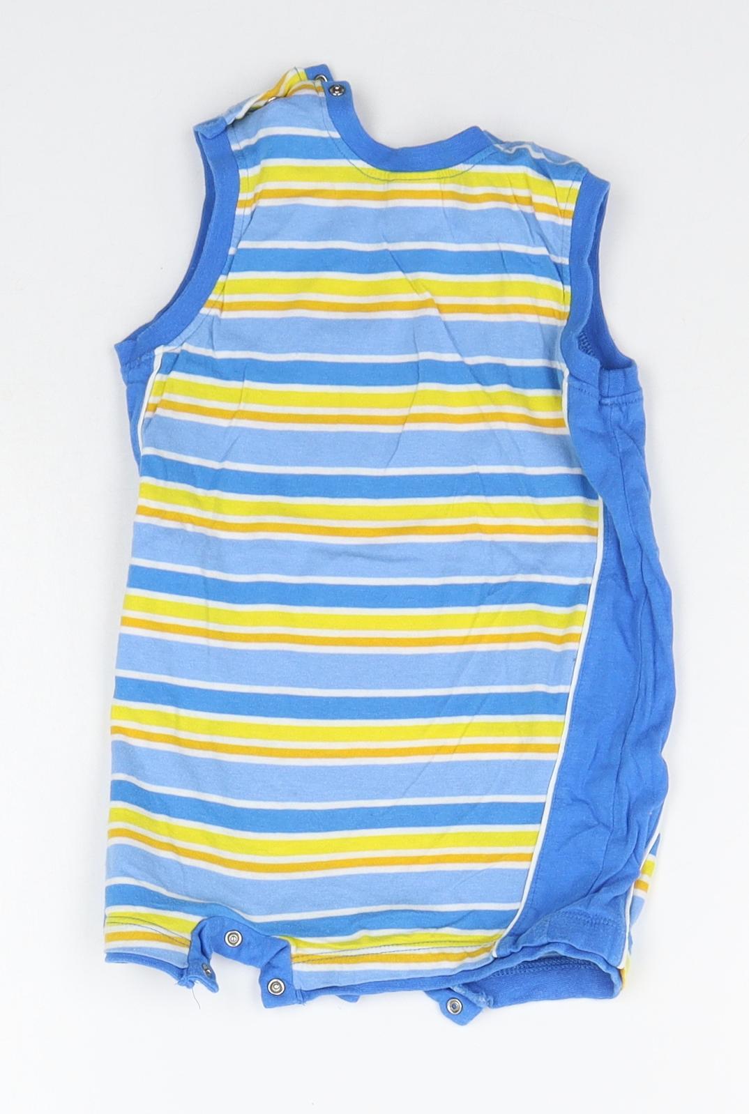 TUP TUP Baby Blue Striped  Babygrow One-Piece Size 9-12 Months