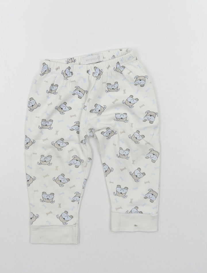 Earlydays Baby Beige Geometric  Jogger Leggings Size 6-9 Months