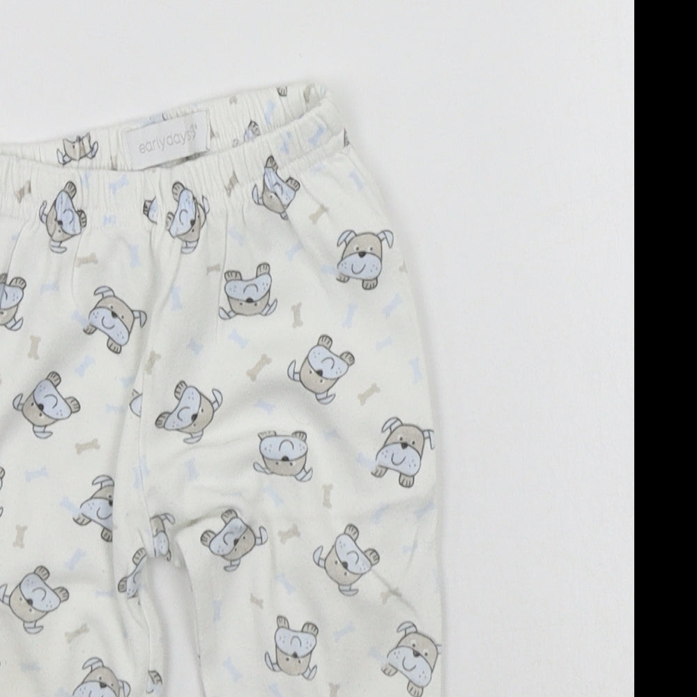 Earlydays Baby Beige Geometric  Jogger Leggings Size 6-9 Months