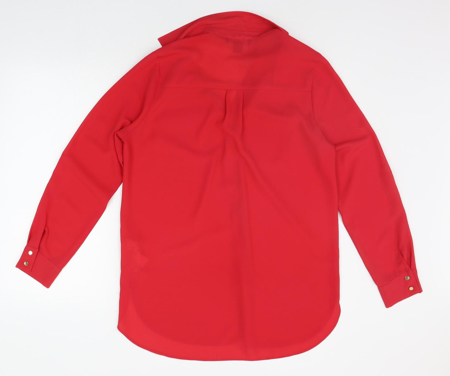 Primark Womens Red   Basic Button-Up Size 12