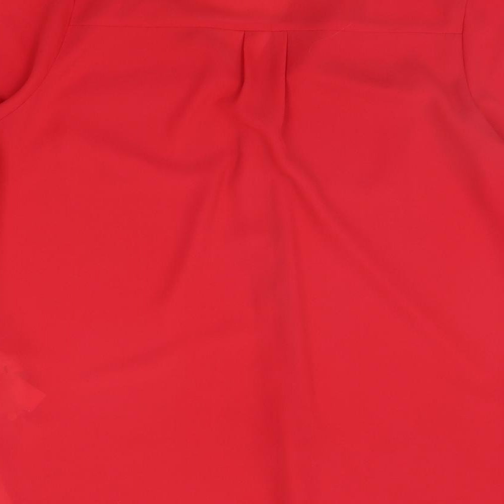 Primark Womens Red   Basic Button-Up Size 12