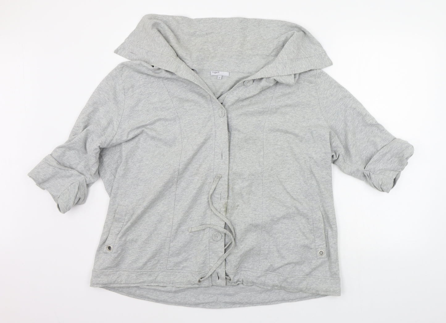 Rogers + Rogers  Womens Grey   Cardigan Jumper Size 26