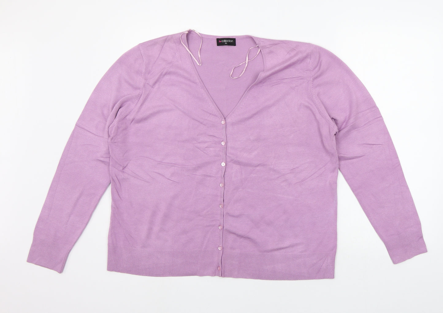 bm collection Womens Purple   Cardigan Jumper Size XL