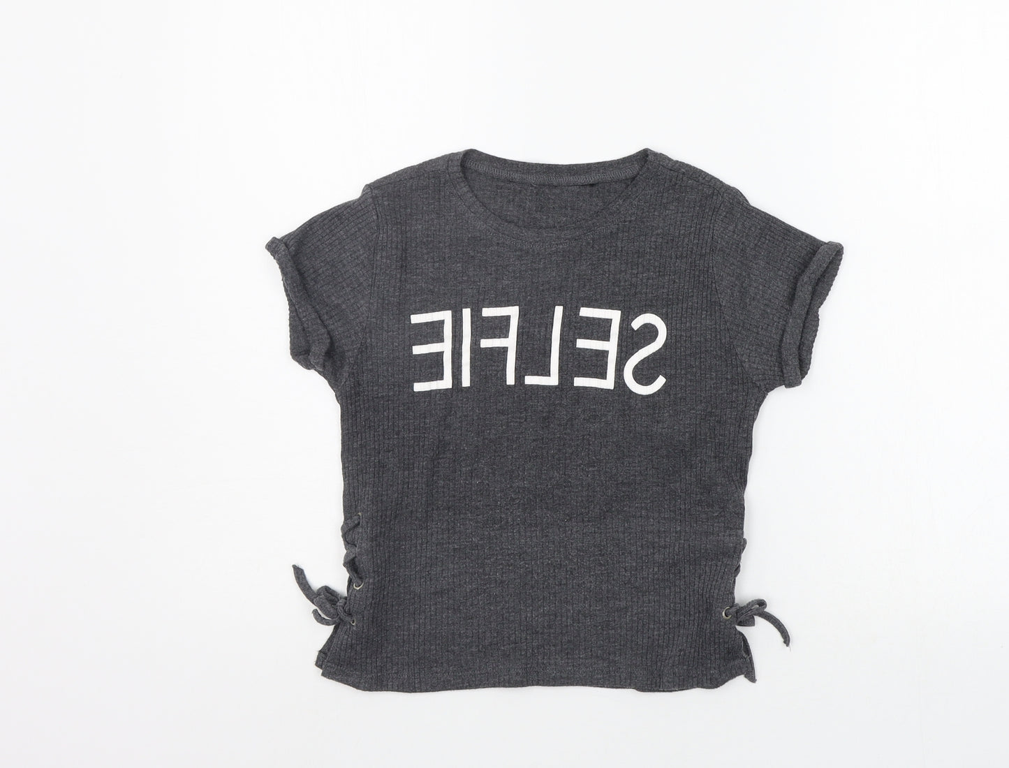 915 Generation Girls Grey   Basic Polo Size 12-13 Years