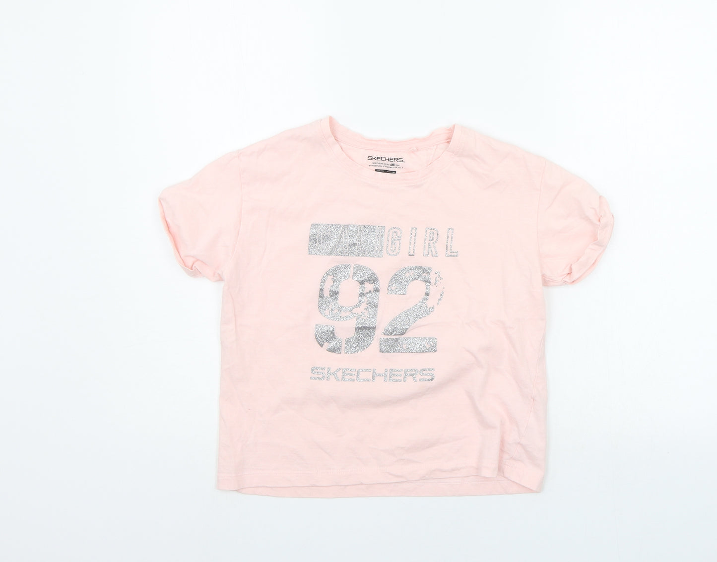 Sketchers Girls Pink   Basic T-Shirt Size 10-11 Years