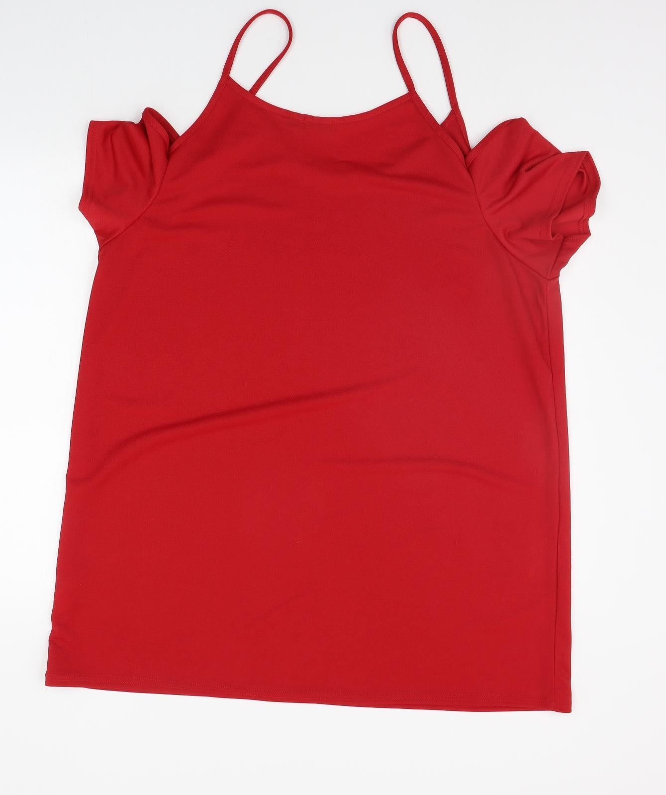 Boohoo Womens Red   A-Line  Size 20