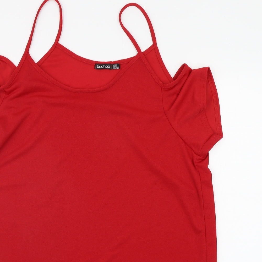 Boohoo Womens Red   A-Line  Size 20