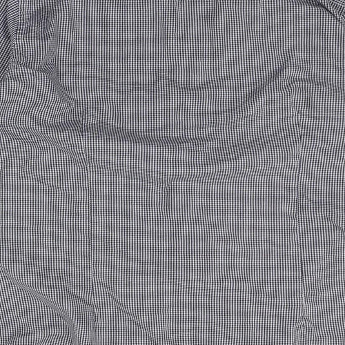 Retro Fire Mens Blue Check   Button-Up Size XL