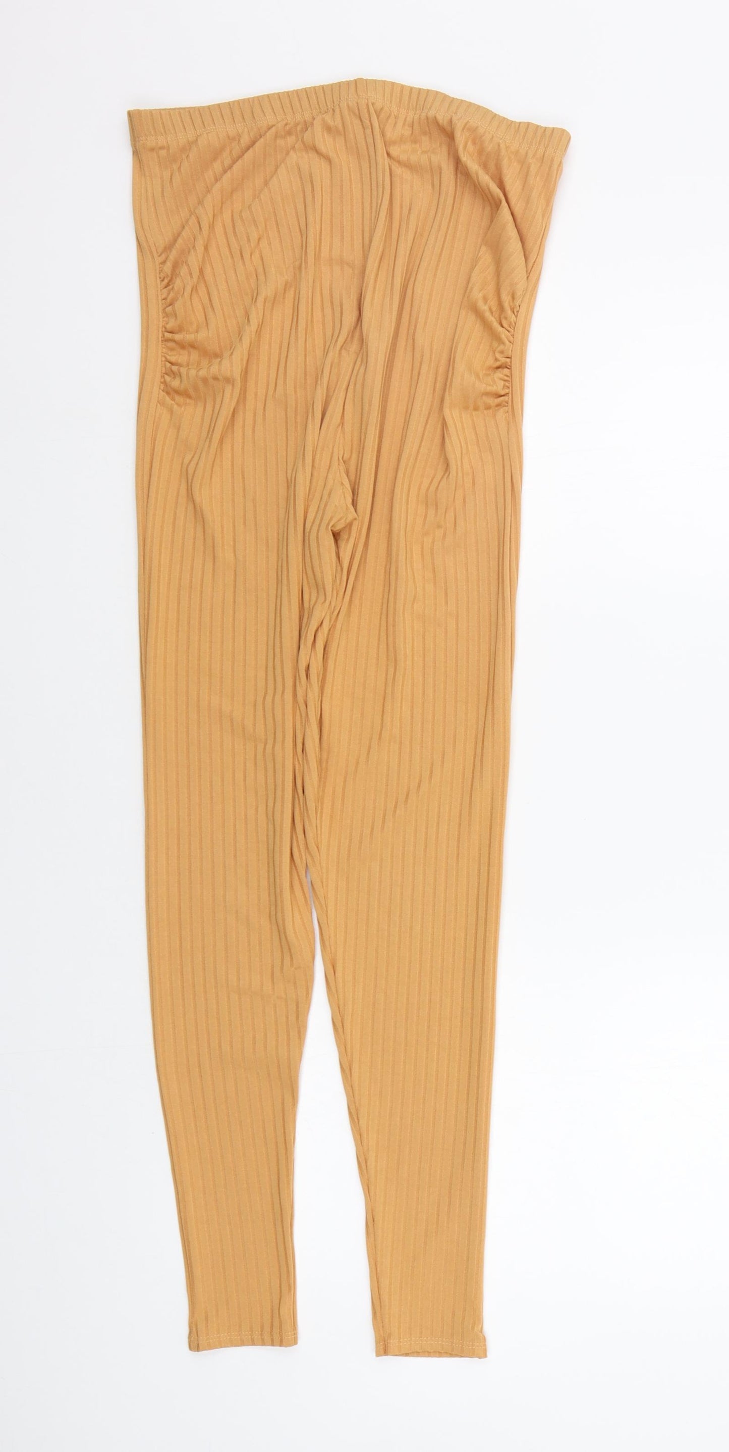Boohoo Womens Yellow   Jegging Leggings Size 8 L28 in
