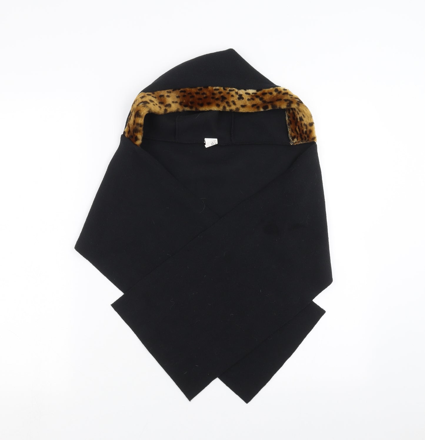 Preworn Womens Black    Scarf   - hooded