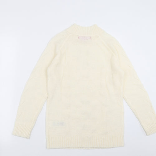 Together Womens Ivory  Knit Pullover Jumper Size 8  - beaded