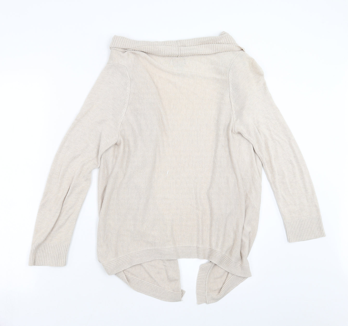 H&M Womens Beige  Knit Cardigan Jumper Size S