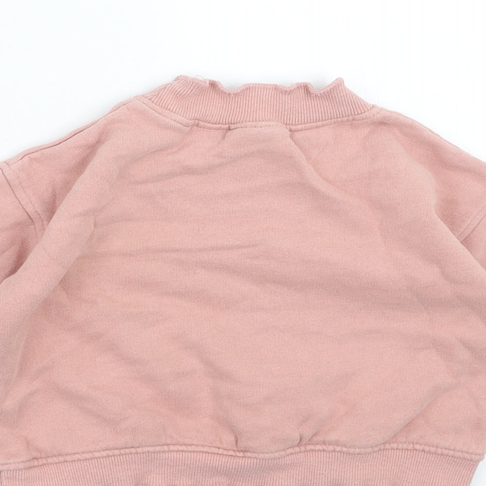 Zara Girls Pink   Pullover Sweatshirt Size 2-3 Years