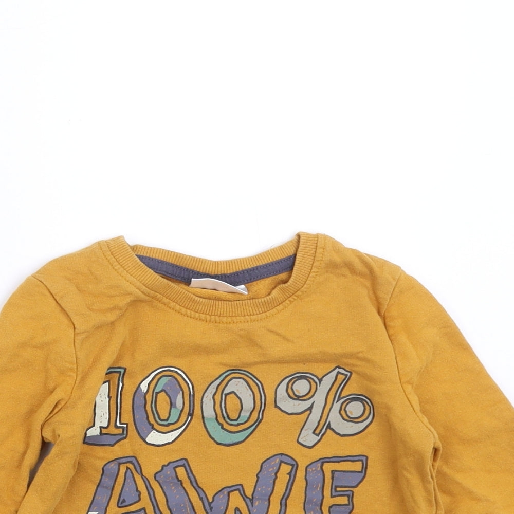 SO CUTE Baby Yellow   Pullover Jumper Size 18-24 Months  - 100% Awesome