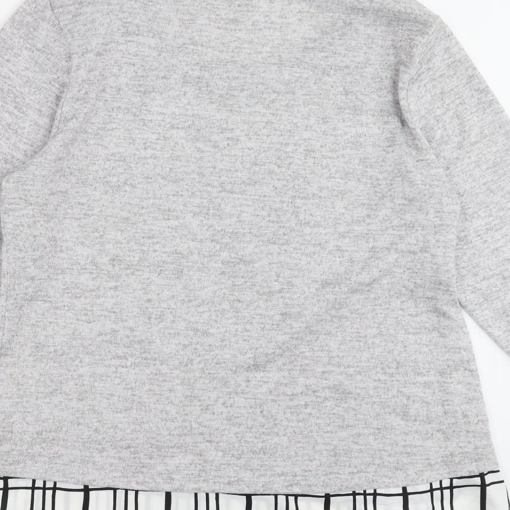 Originals Womens Grey  Knit Pullover Jumper Size 18