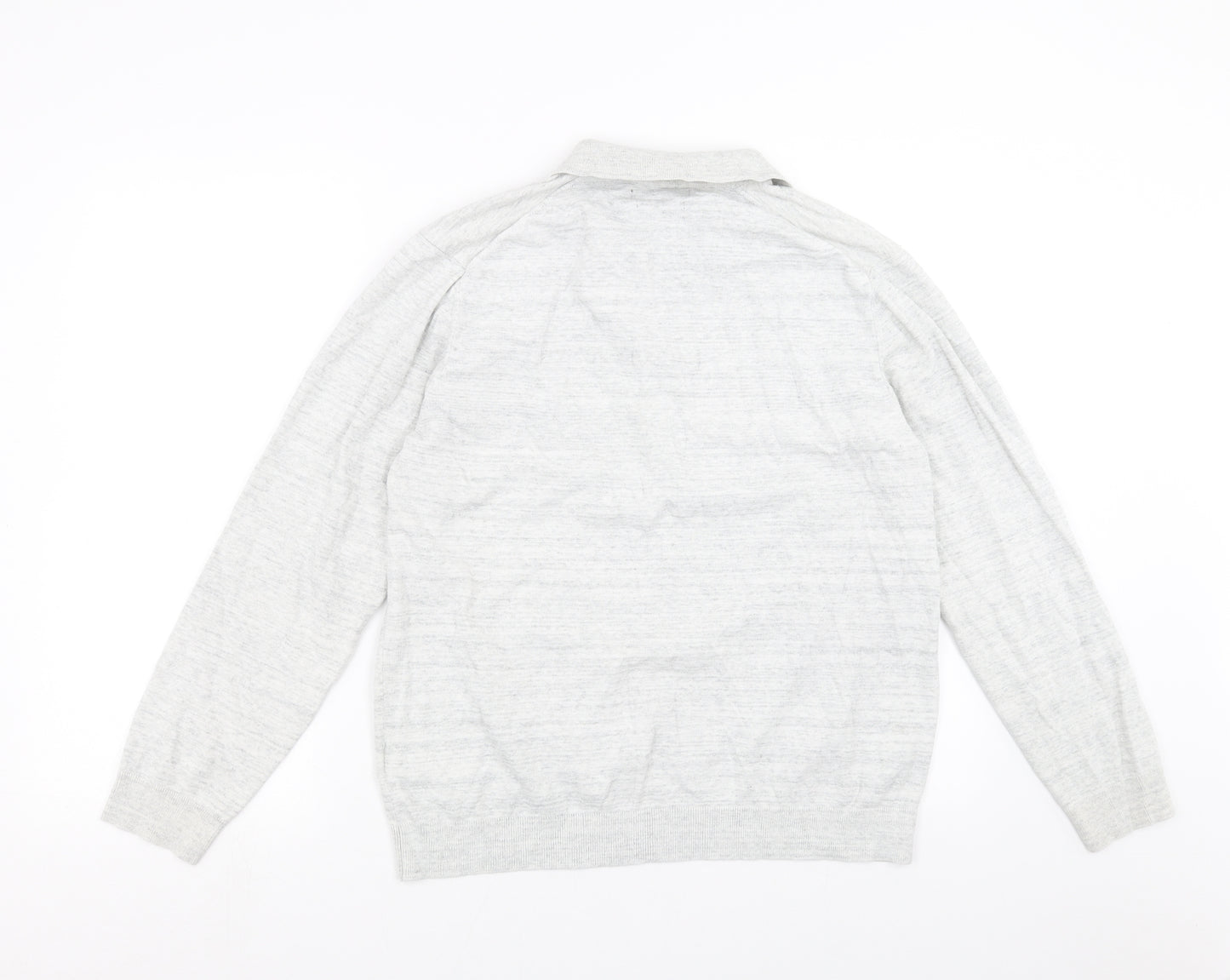 Marks and Spencer Mens Grey  Knit Pullover Jumper Size L