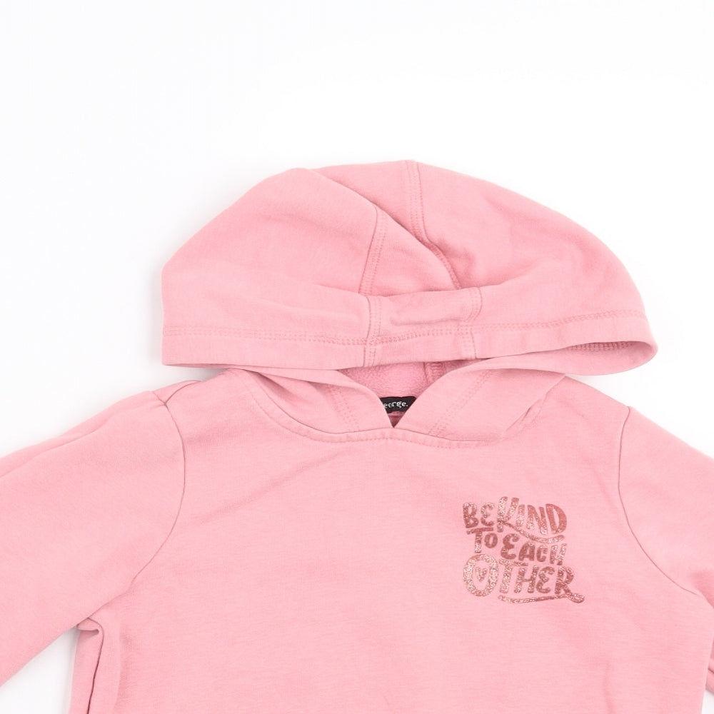 George Girls Pink   Pullover Hoodie Size 6-7 Years  - Be Kind to Each Other