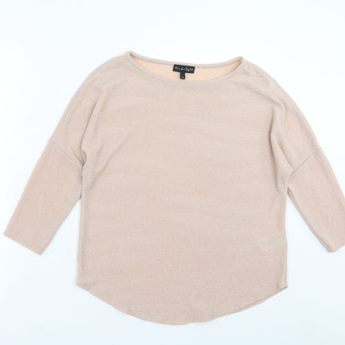 Phase Eight Womens Pink Geometric  Pullover Jumper Size 10