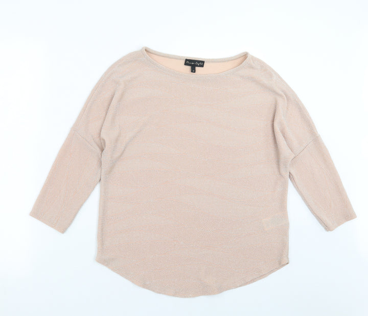 Phase Eight Womens Pink Geometric  Pullover Jumper Size 10